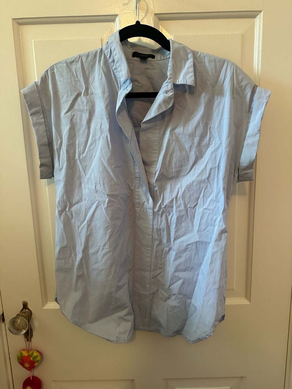 J. Crew Popover Women’s Button Down Cotton Blouse